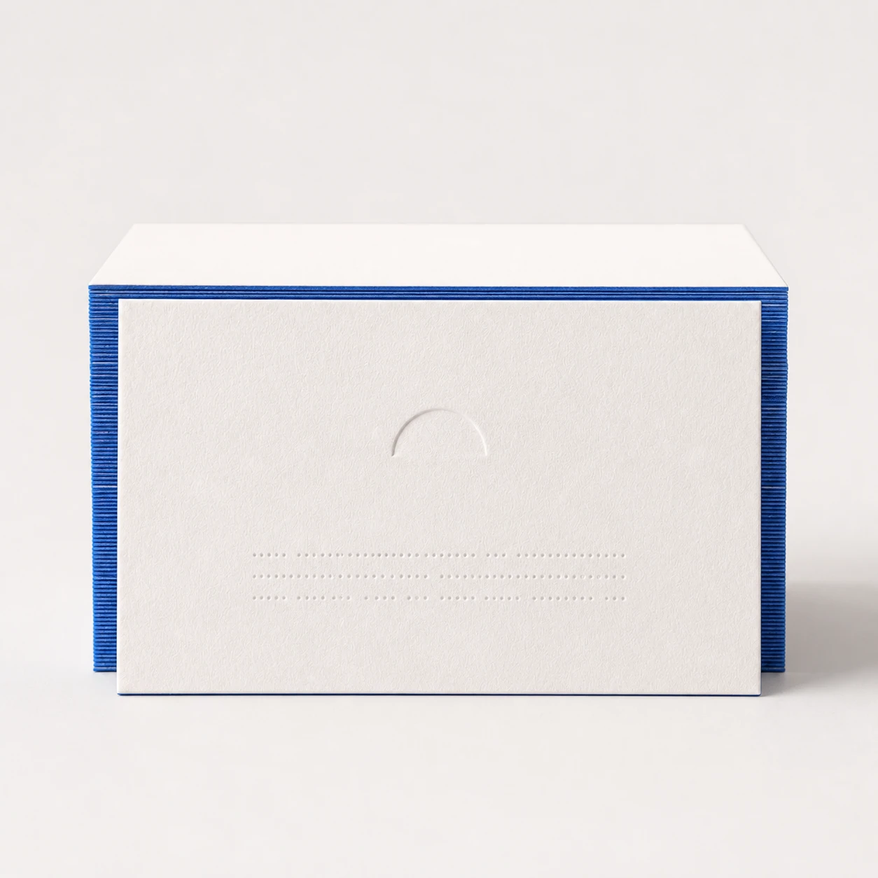 Commercial card from the front