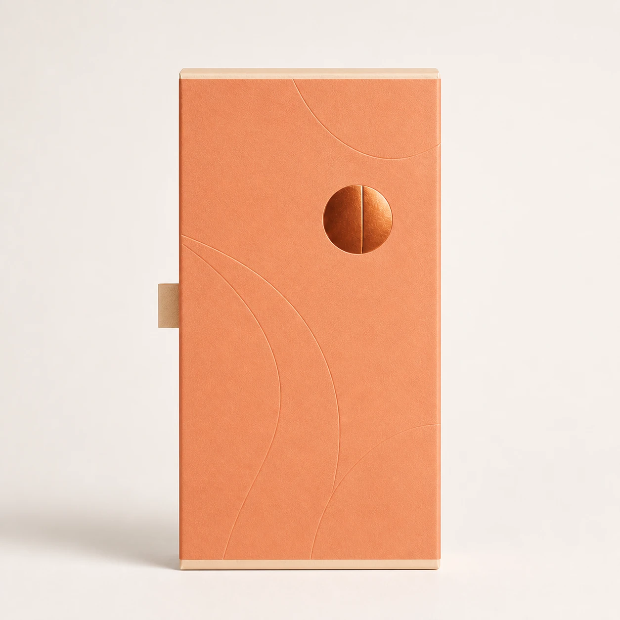 Perfume carton from the front
